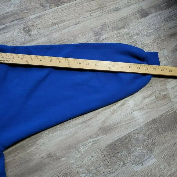 Gildan Heavy Blend Veteran Military Hoodie Sweatshirt Blue Vintage Skull Earned - Picture 10 of 12